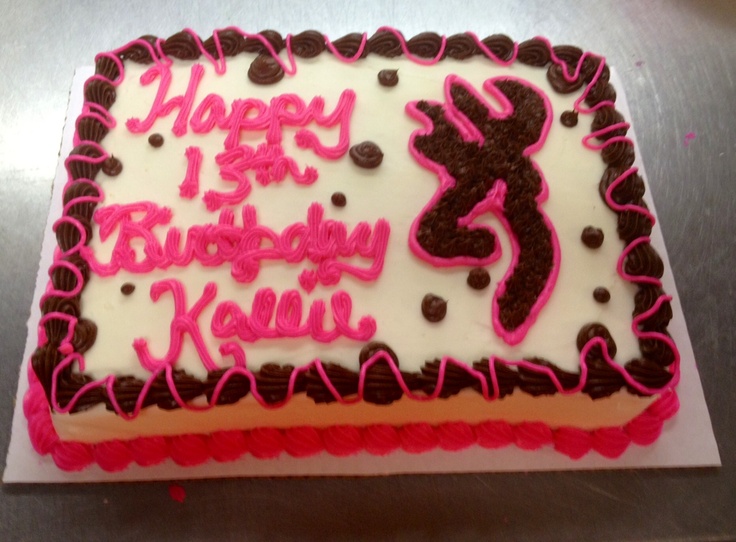 Browning Birthday Cake Browning Birthday Cake