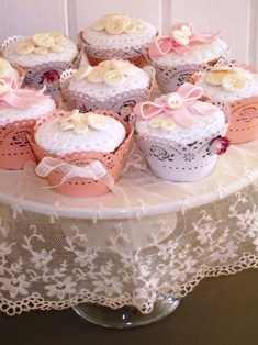 Cake with Vintage Buttons