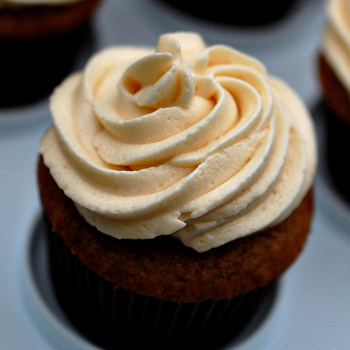 Caramel Apple Cupcakes with Frosting