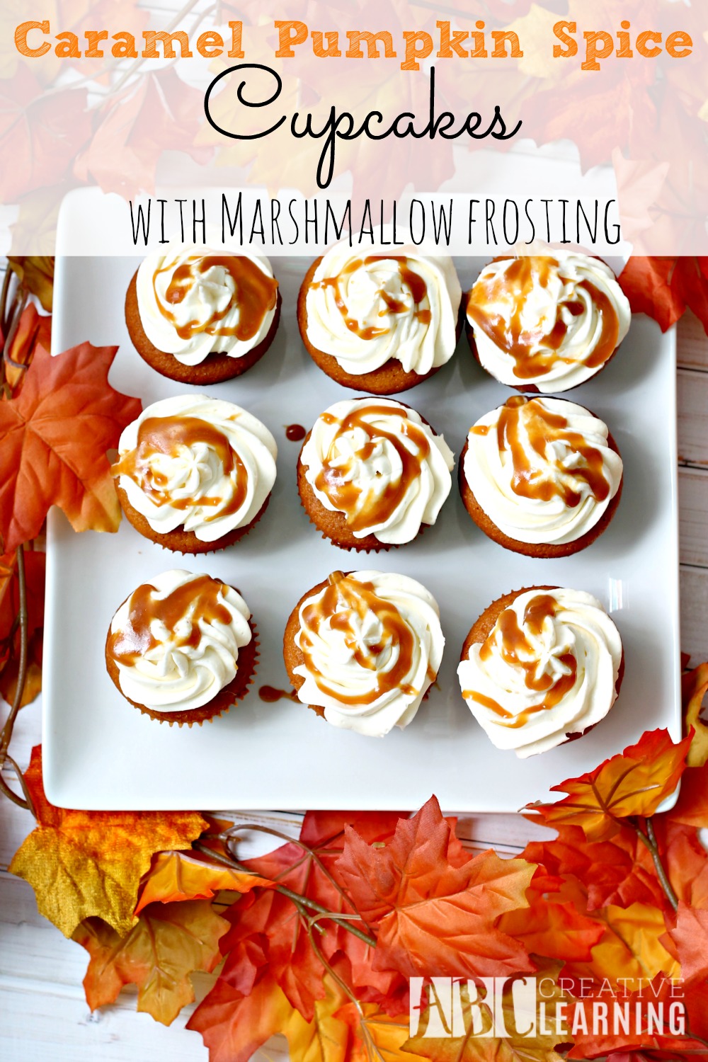 Caramel Pumpkin Spice Cupcakes