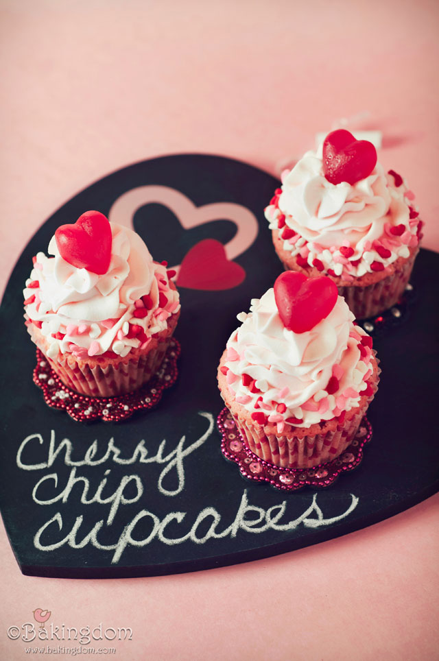 Cherry Chip Cupcakes