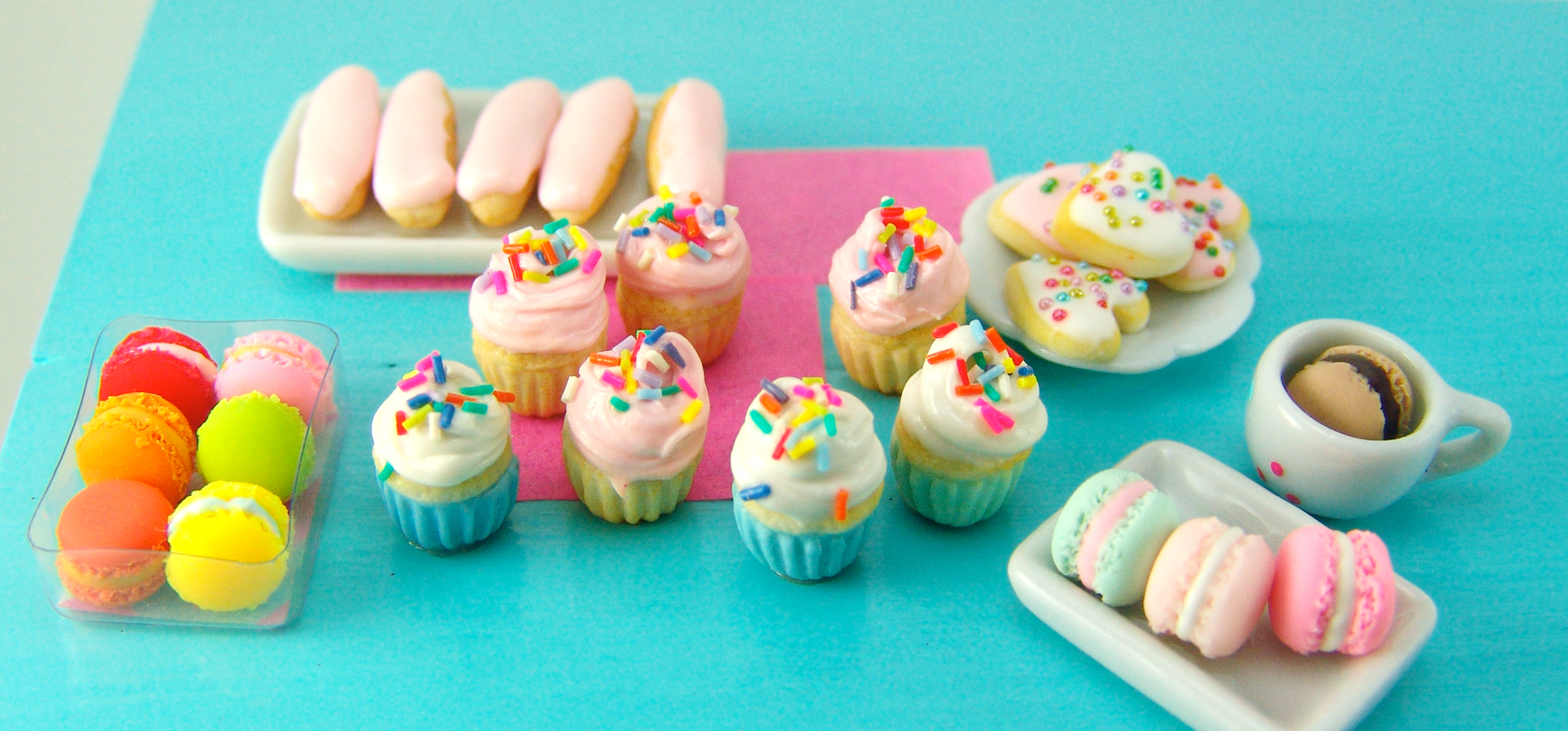 Chocolate Cupcakes with Rainbow Sprinkles