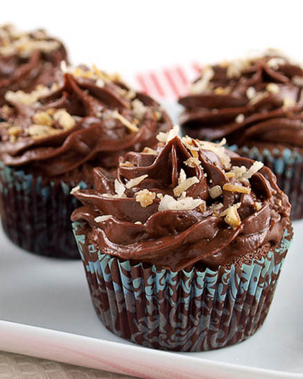 Chocolate Italian Cream Cupcakes Chocolate Italian Cream Cupcakes