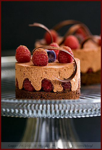 Chocolate Raspberry Mousse Cake