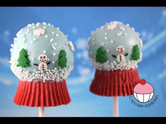 Christmas Snow Globe Cake Pops