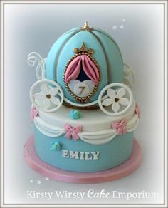 Cinderella Carriage Fondant Cake