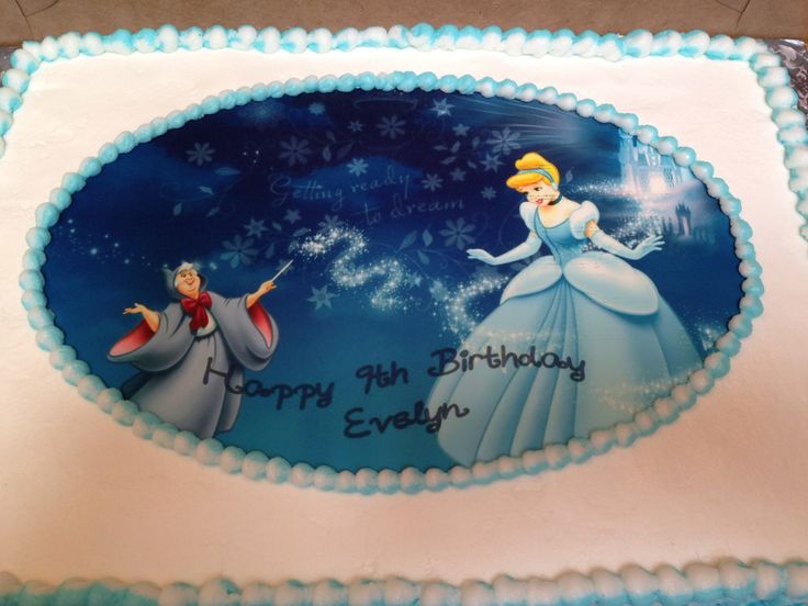 Cinderella Sheet Birthday Cakes