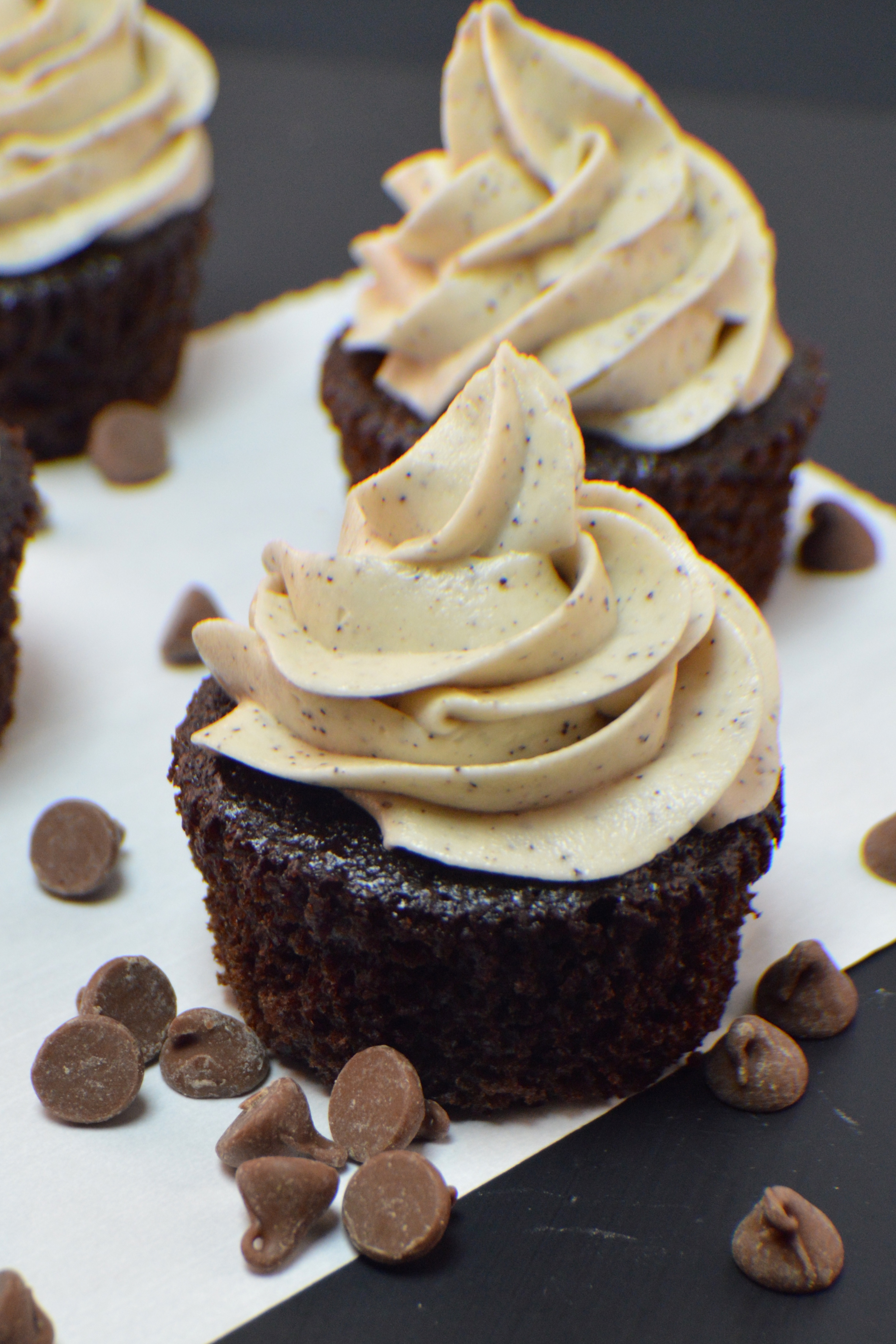 Coffee Cupcakes with Chocolate Frosting