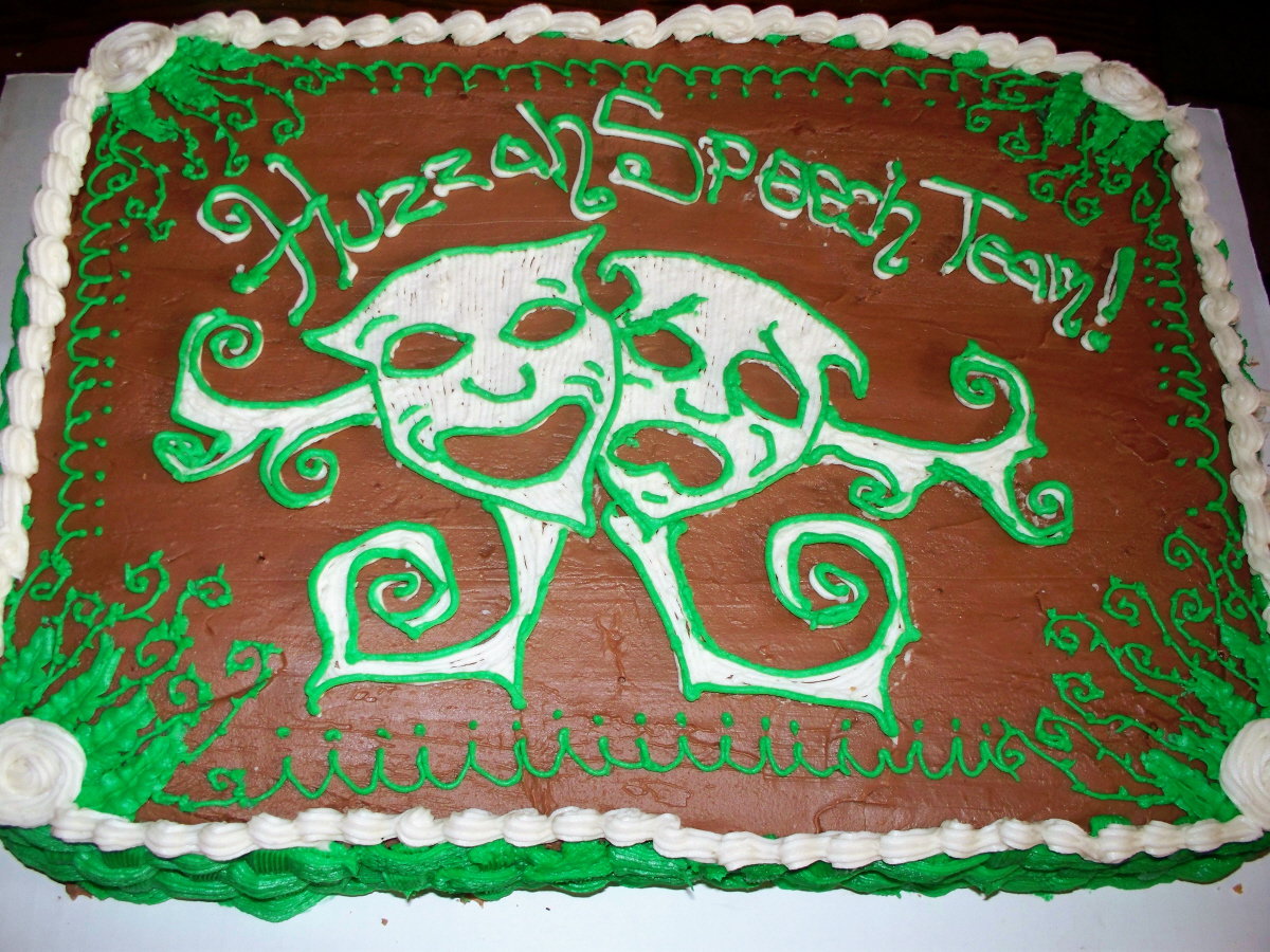 Comedy and Tragedy Cake Comedy and Tragedy Cake