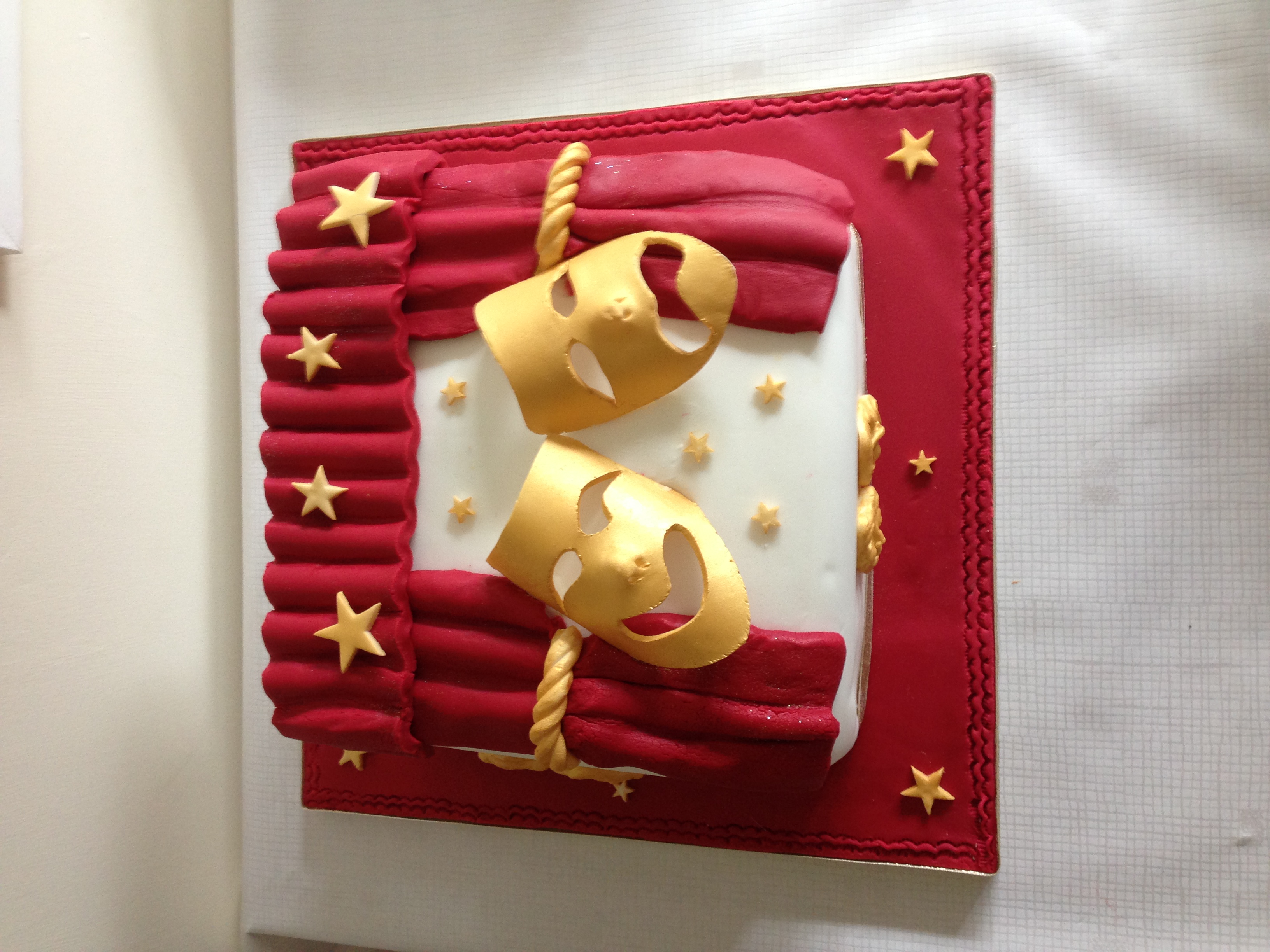 Comedy Tragedy Mask Cake Comedy Tragedy Mask Cake