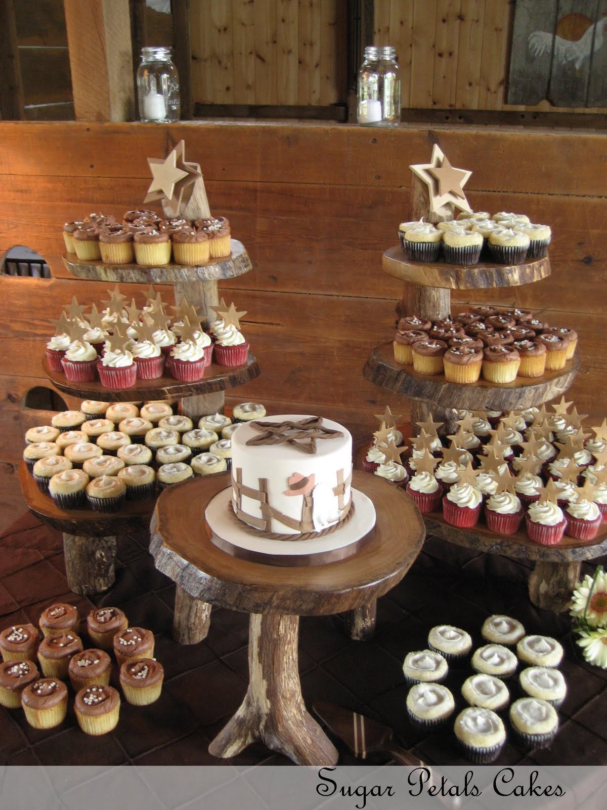 Country Theme Wedding Cupcakes