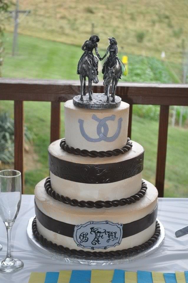 Country Western Theme Wedding Cakes