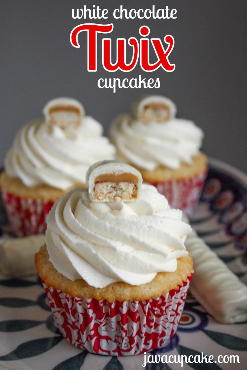 Cupcakes White Chocolate Twix Candy Bars Cupcakes White Chocolate Twix Candy Bars