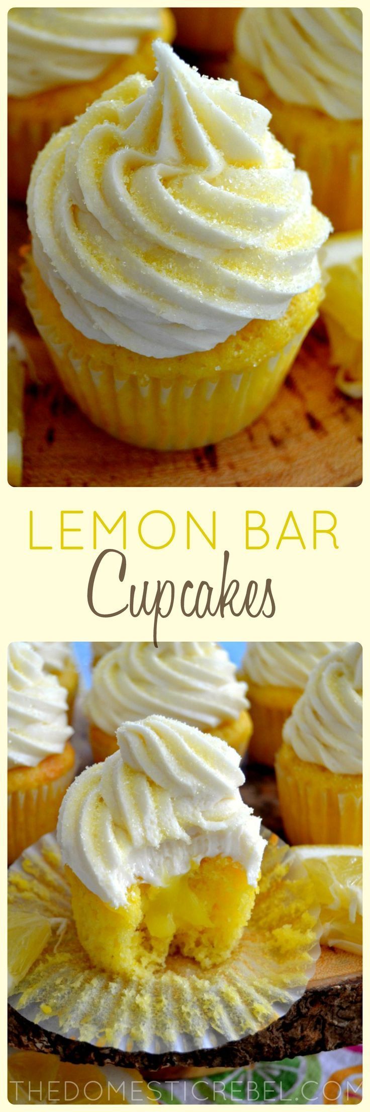 Cupcakes with Lemon Pie Filling