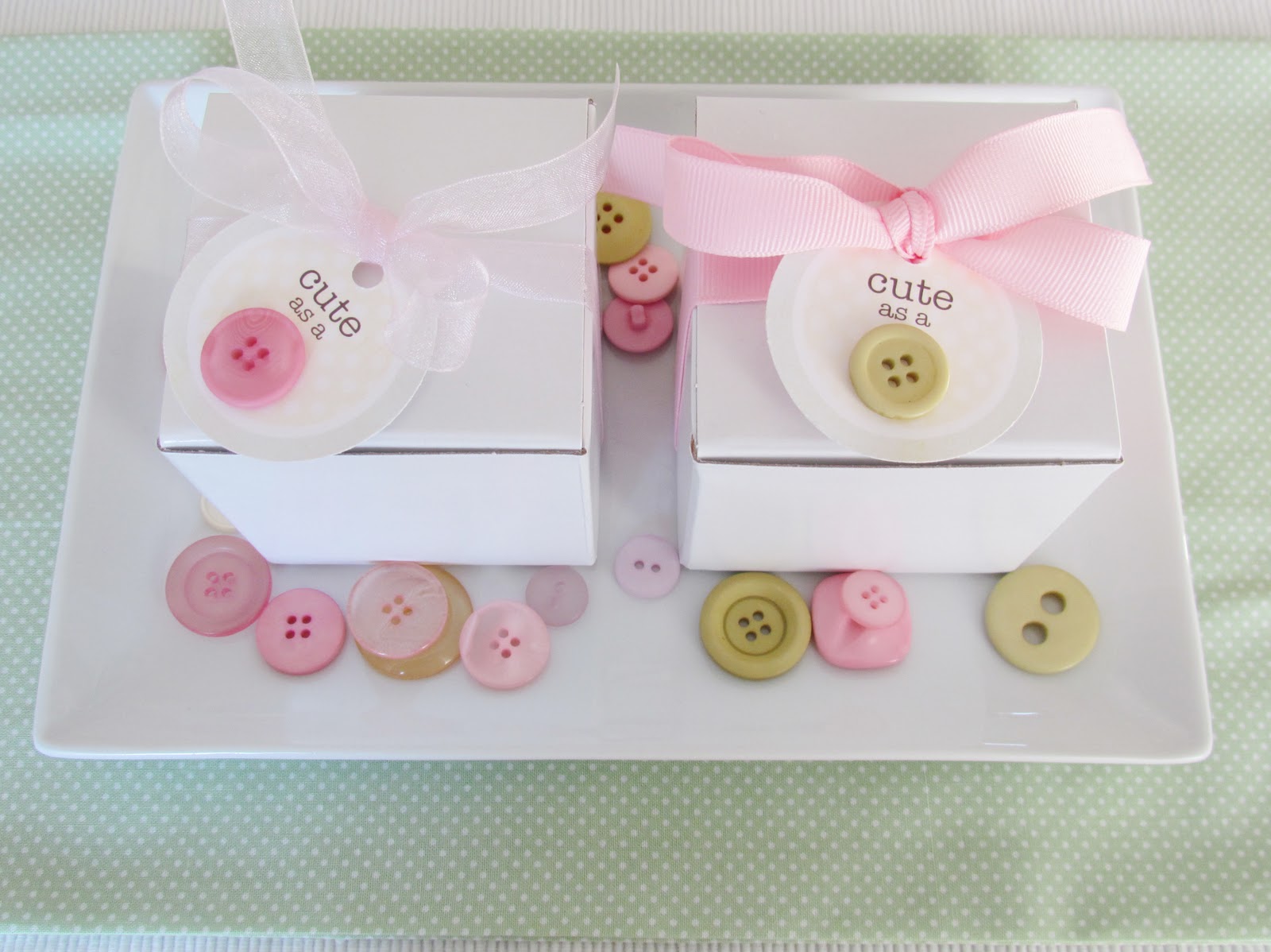 Cute Baby Shower Favor Button