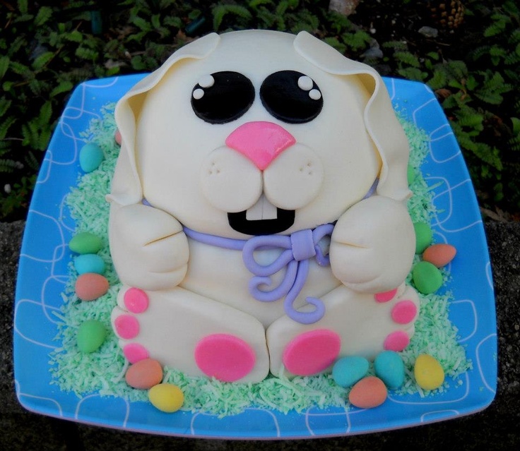 Cute Easter Bunny Cake Cute Easter Bunny Cake