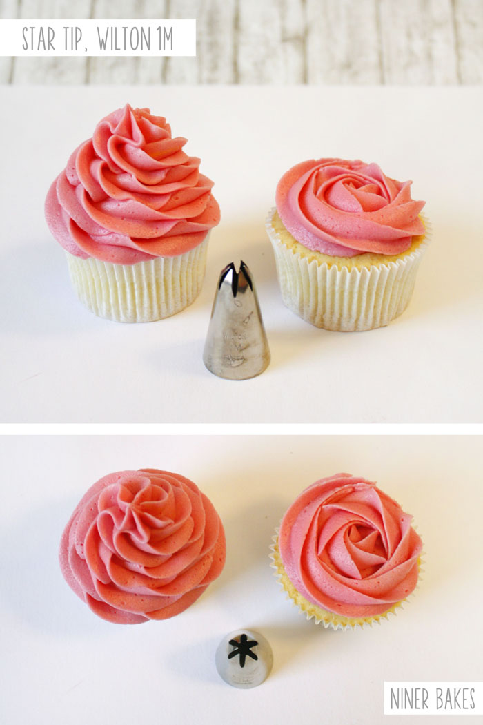 Decorating with Wilton 1M Tip Cupcake