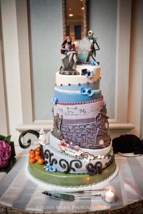 Disney Jack and Sally Wedding Cakes