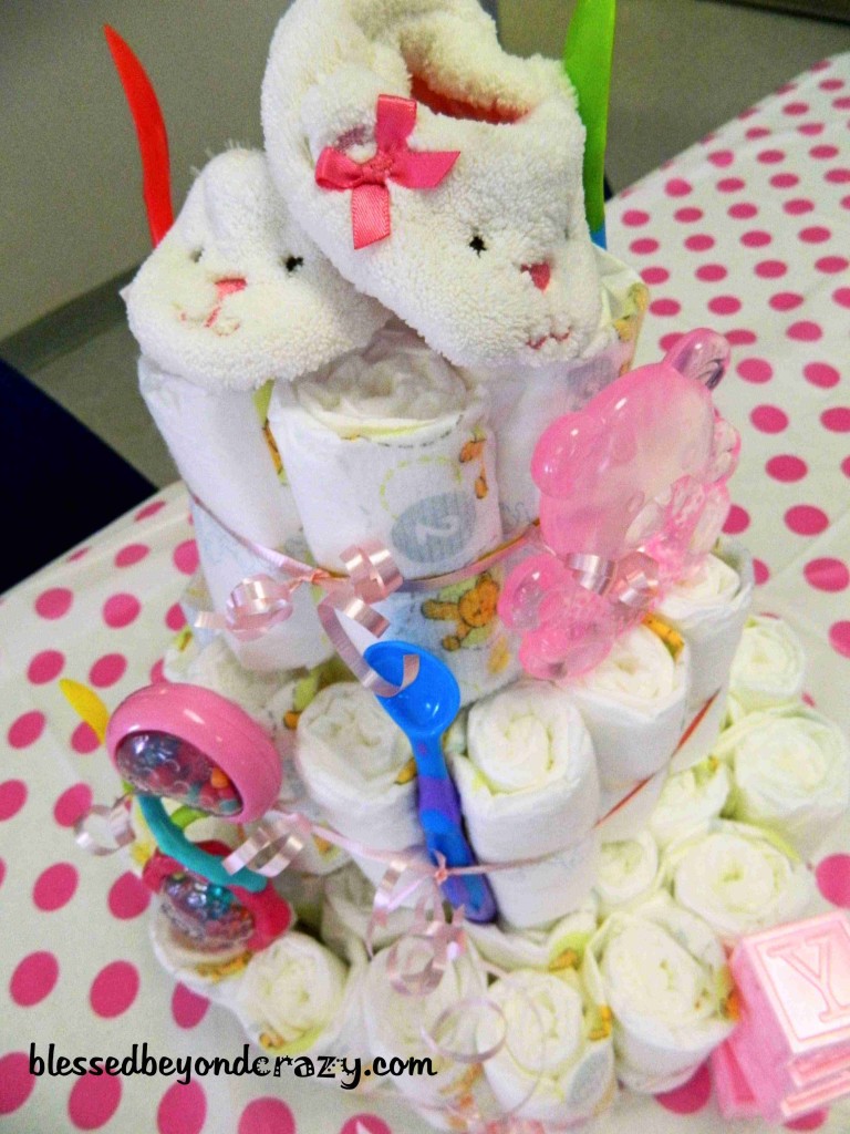 DIY Baby Shower Diaper Cake