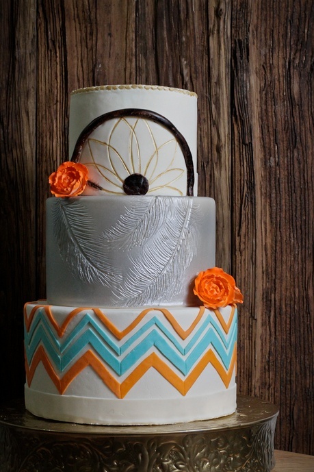 Dream Catcher Wedding Cake