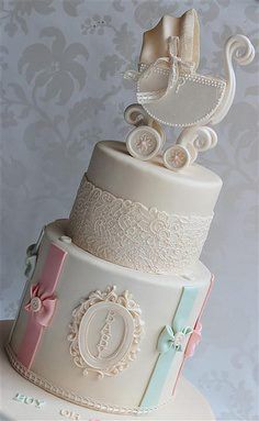 Elegant Baby Shower Cake