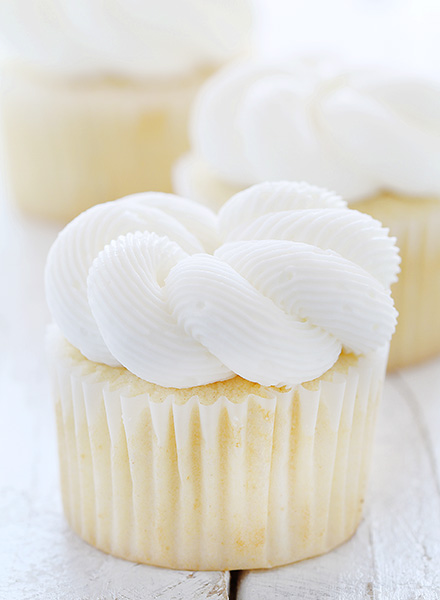 Elegant White Cupcake