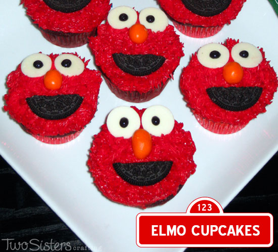 Elmo Cupcakes