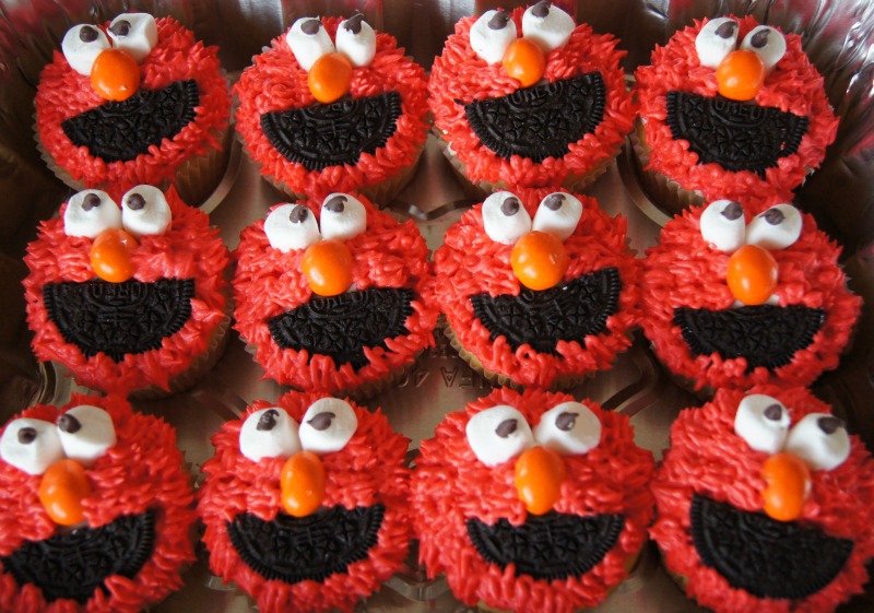 Elmo Cupcakes Elmo Cupcakes