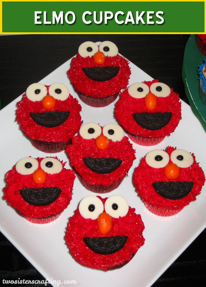Elmo Cupcakes Elmo Cupcakes
