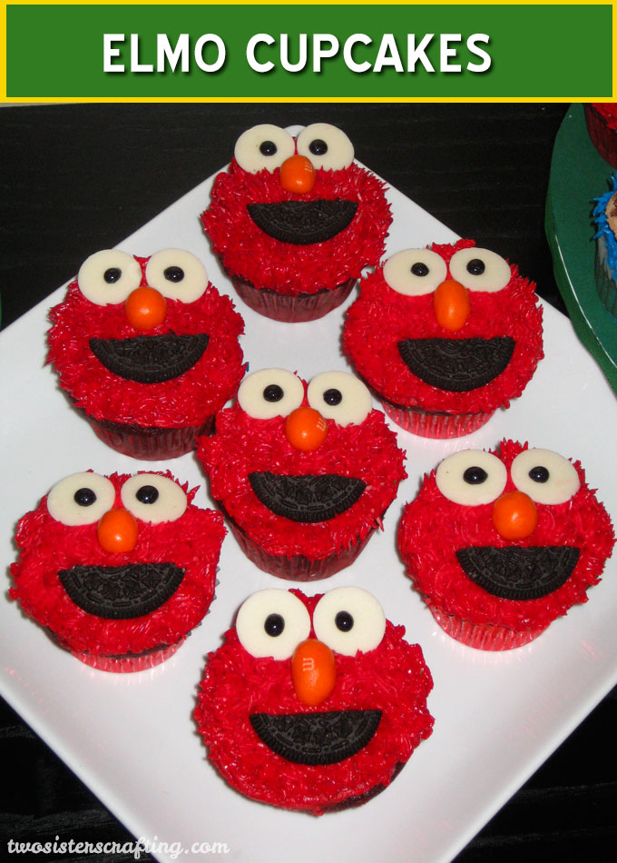 Elmo Cupcakes