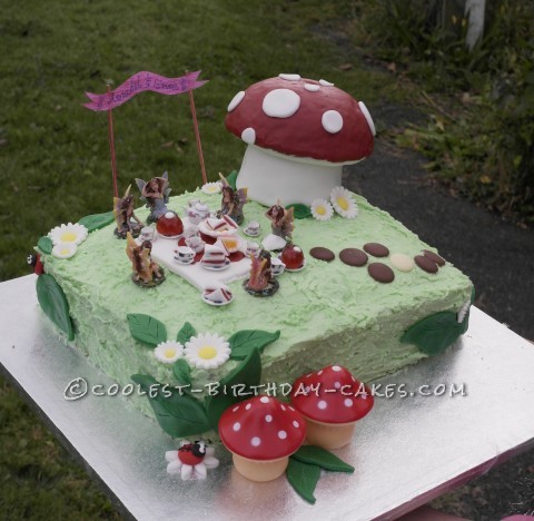 Fairy Tea Party Birthday Cake