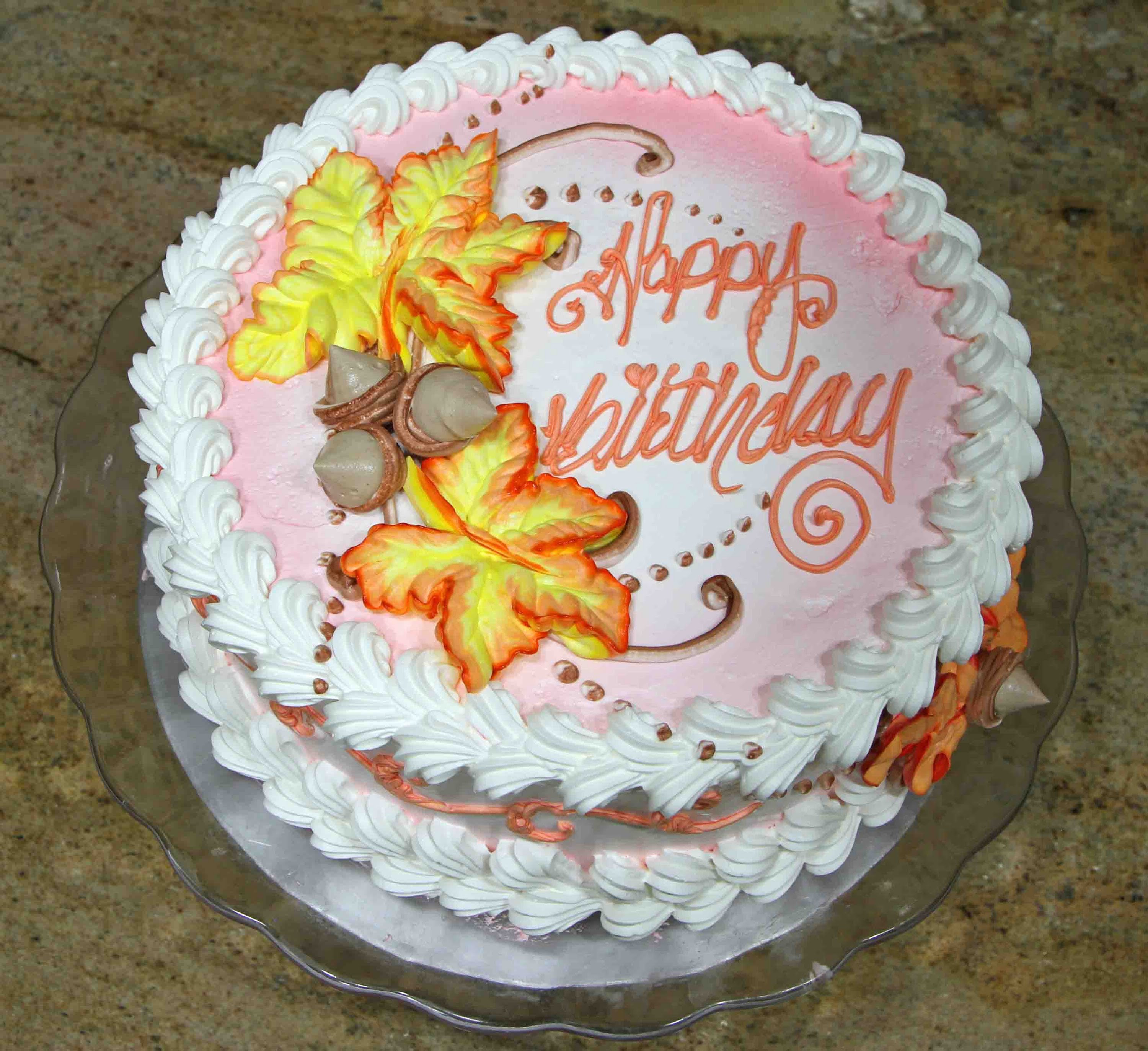 Fall Birthday Cake Decorating Ideas