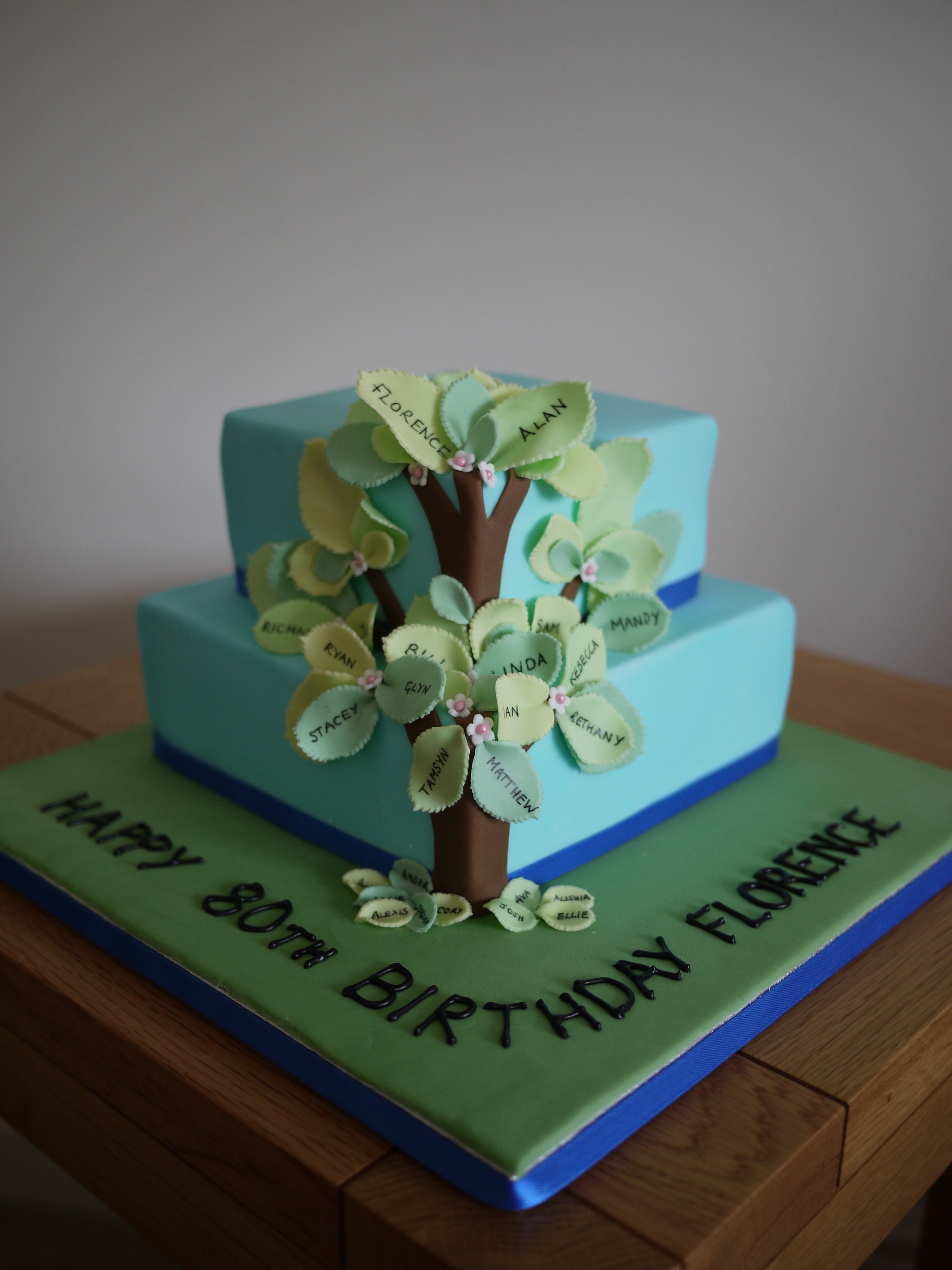Family Tree Cupcake Cake