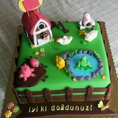 Farm Animal Birthday Cakes for Boys