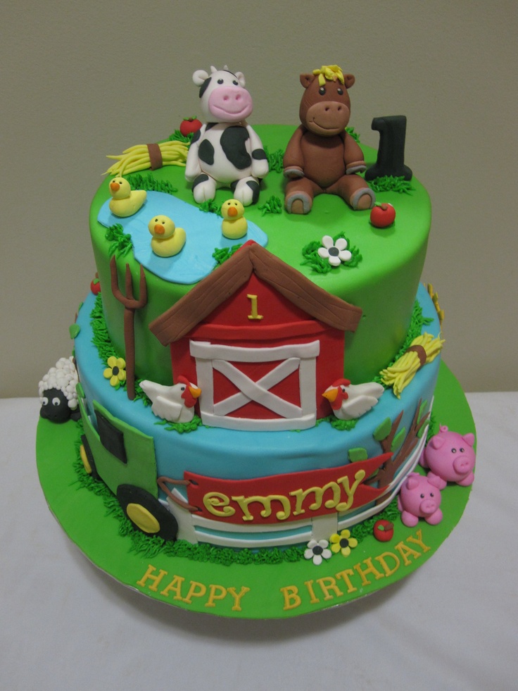 Farm Birthday Cake Farm Birthday Cake