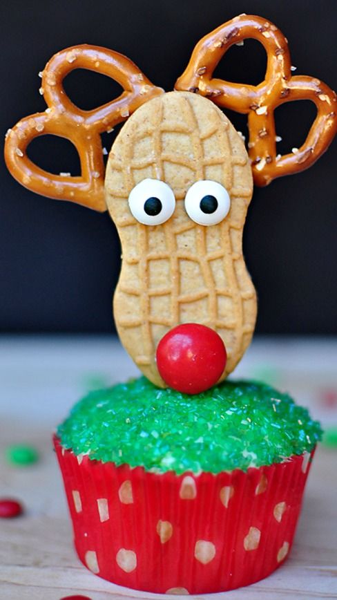 Festive Santa Christmas Cupcake Topper Festive Santa Christmas Cupcake Topper