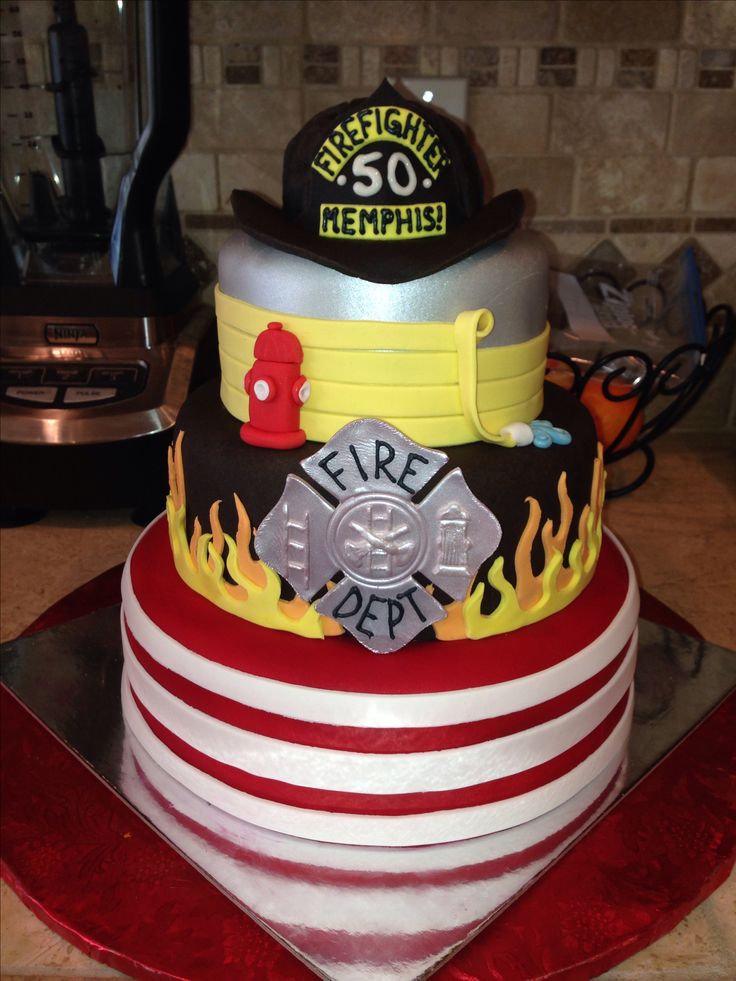 Fire Department Birthday Cake Fire Department Birthday Cake