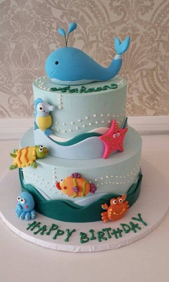 Fishing Birthday Cake Idea Fishing Birthday Cake Idea