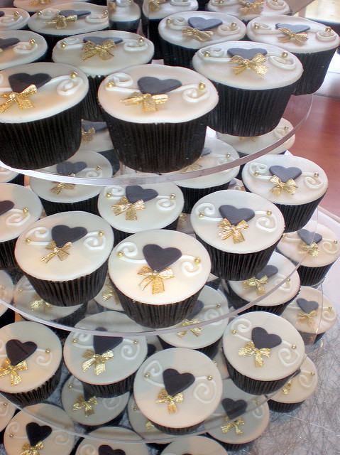 Gold Wedding Cupcakes