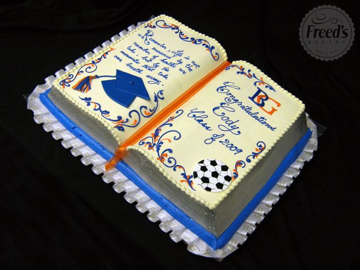 Graduation Book Cake