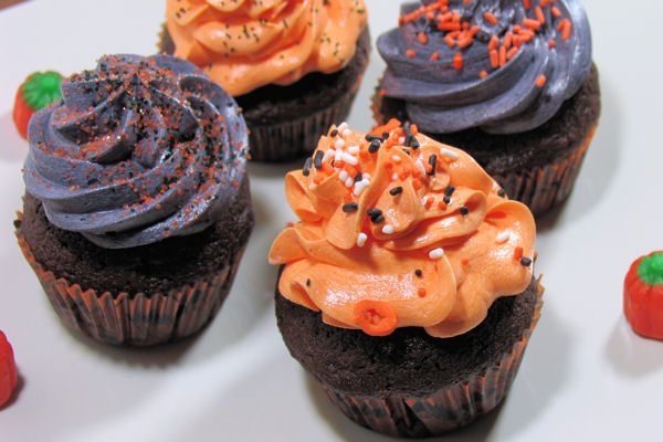 Halloween Chocolate Cupcakes