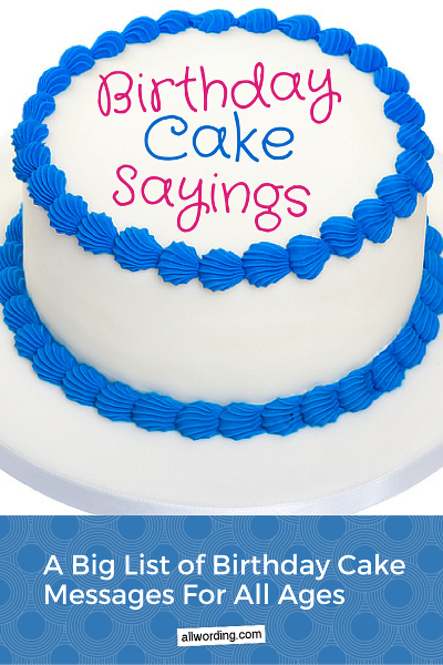 Happy Birthday Cake Sayings