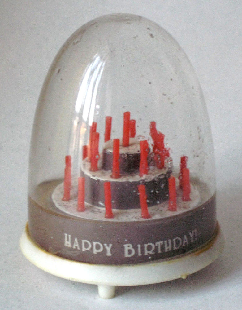 Happy Birthday Snow Globe Cake