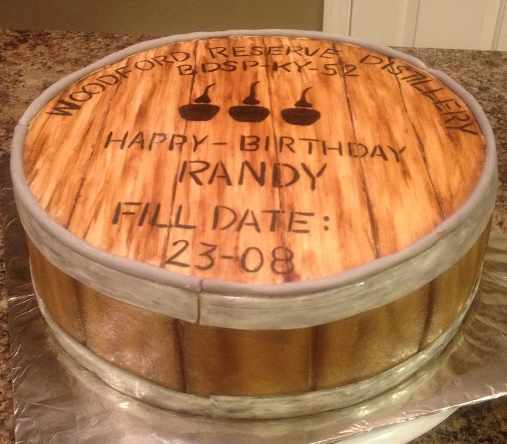 Happy Birthday Woodford Reserve Cake