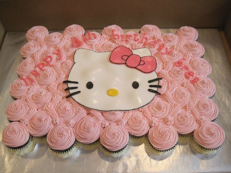 Hello Kitty Cupcake Cake