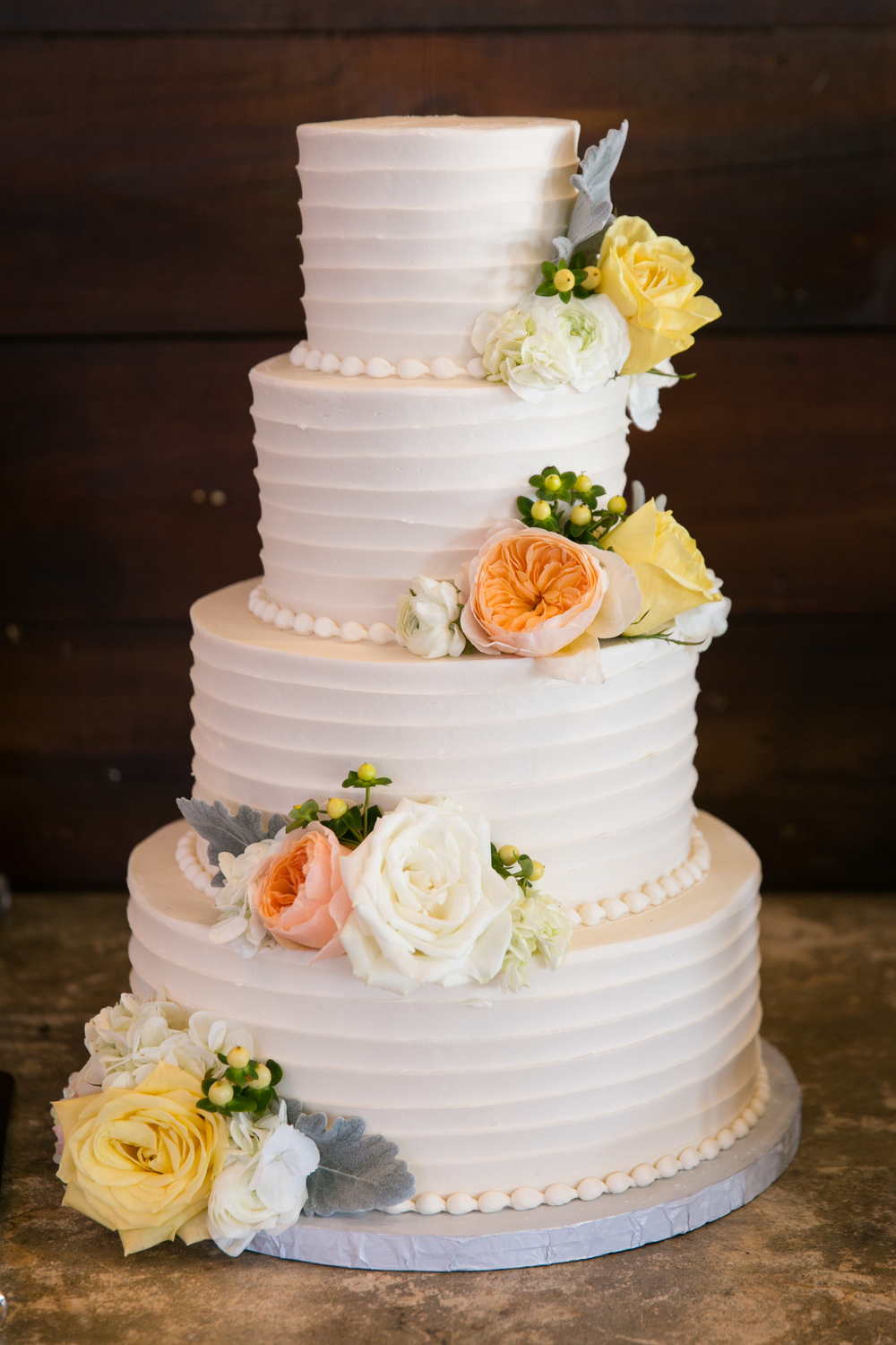 Horizontal Texture Wedding Cake