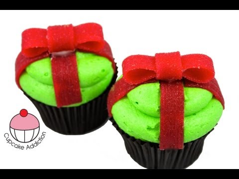 How to Christmas Present Cupcakes