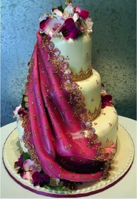 Indian-inspired Wedding Cake
