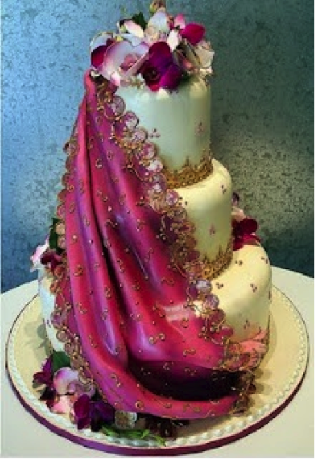 Indian-inspired Wedding Cake Indian-inspired Wedding Cake