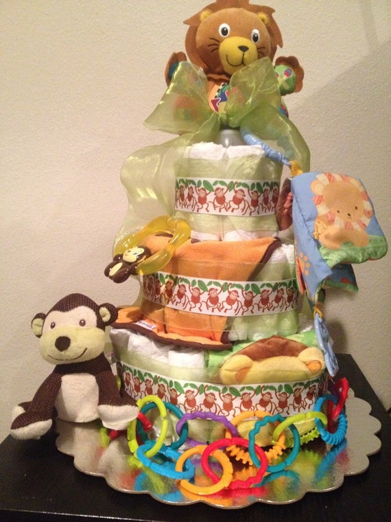 Jungle Safari Diaper Cake